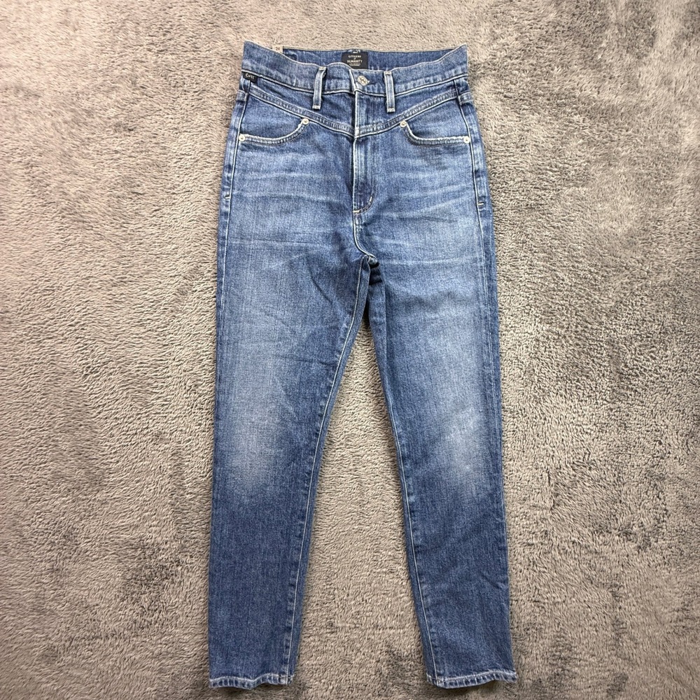 Citizens of Humanity Mia Front Yoke Skinny Jeans Womens 25 Blue EXC USA Made